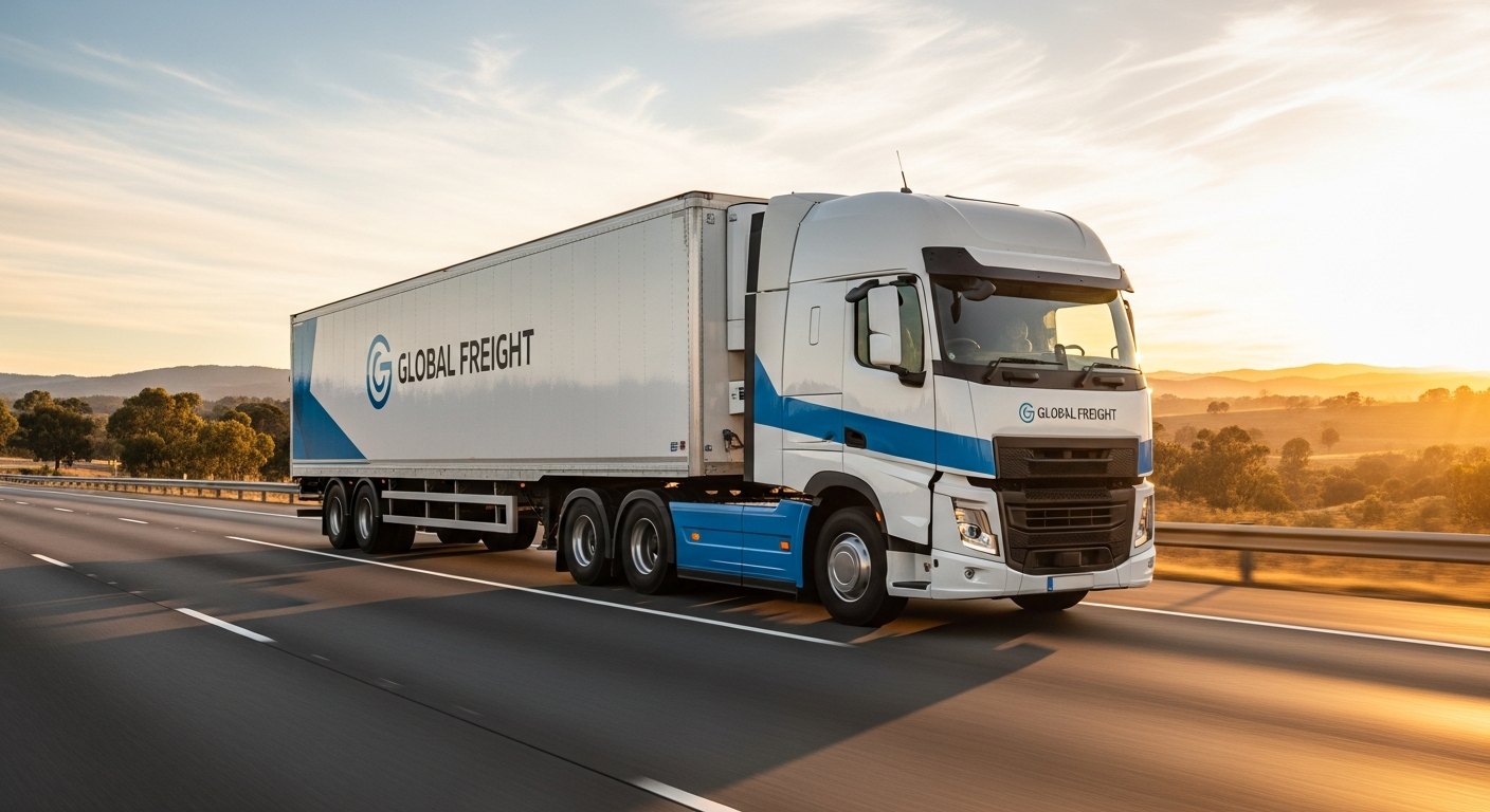 PSM freight truck on highway